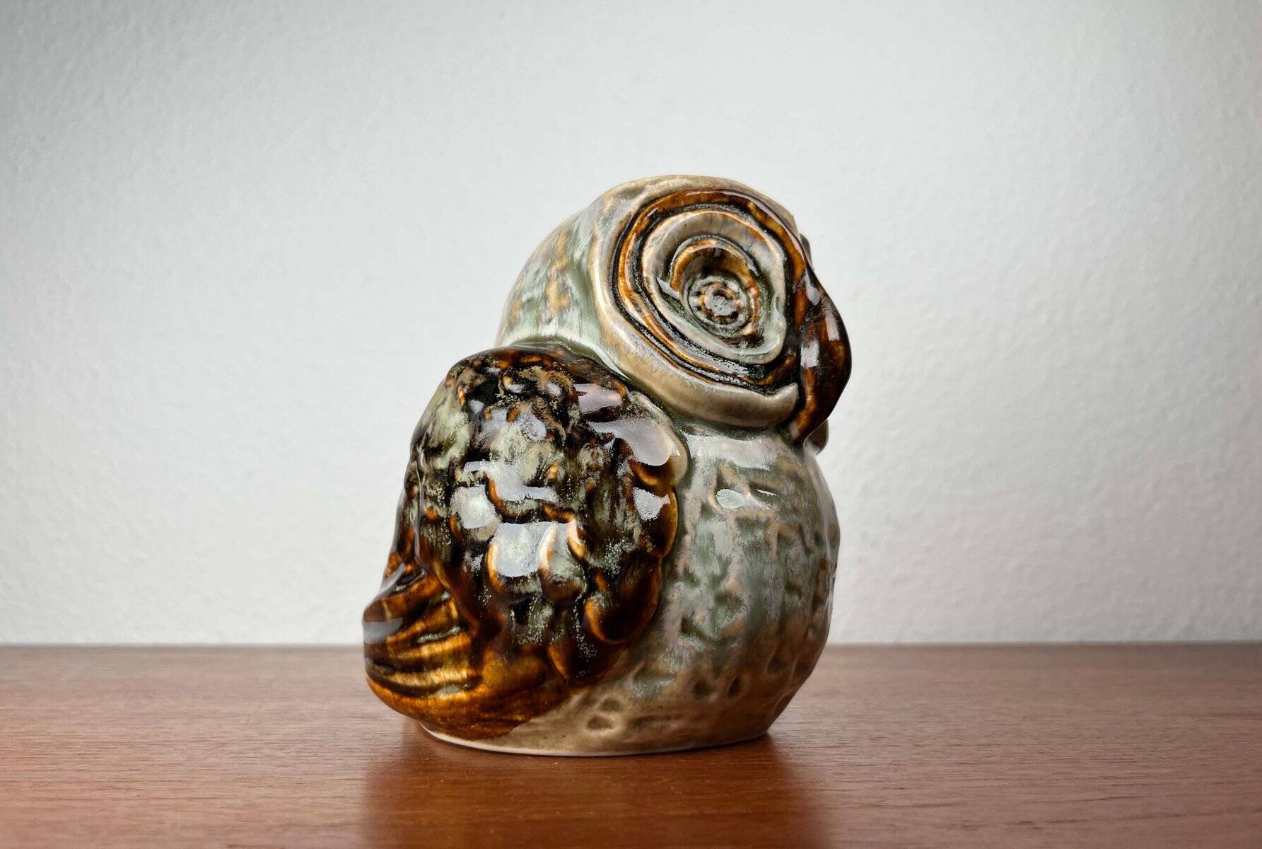 Grande sculpture de hibou en céramique danoise du milieu du siècle par Josef Simon pour Søholm, années 1960
