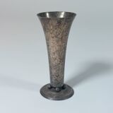 Patinated silver-plated metal vase Art Deco WMF Germany