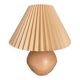 Pleated bedside lamp