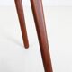 ACO Møbler / Erik Buck “310” teak chair / black leather / mid-century Danish modern design / 1960s / Buch