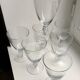 Set of 7 molded glass wine glasses 30-40s