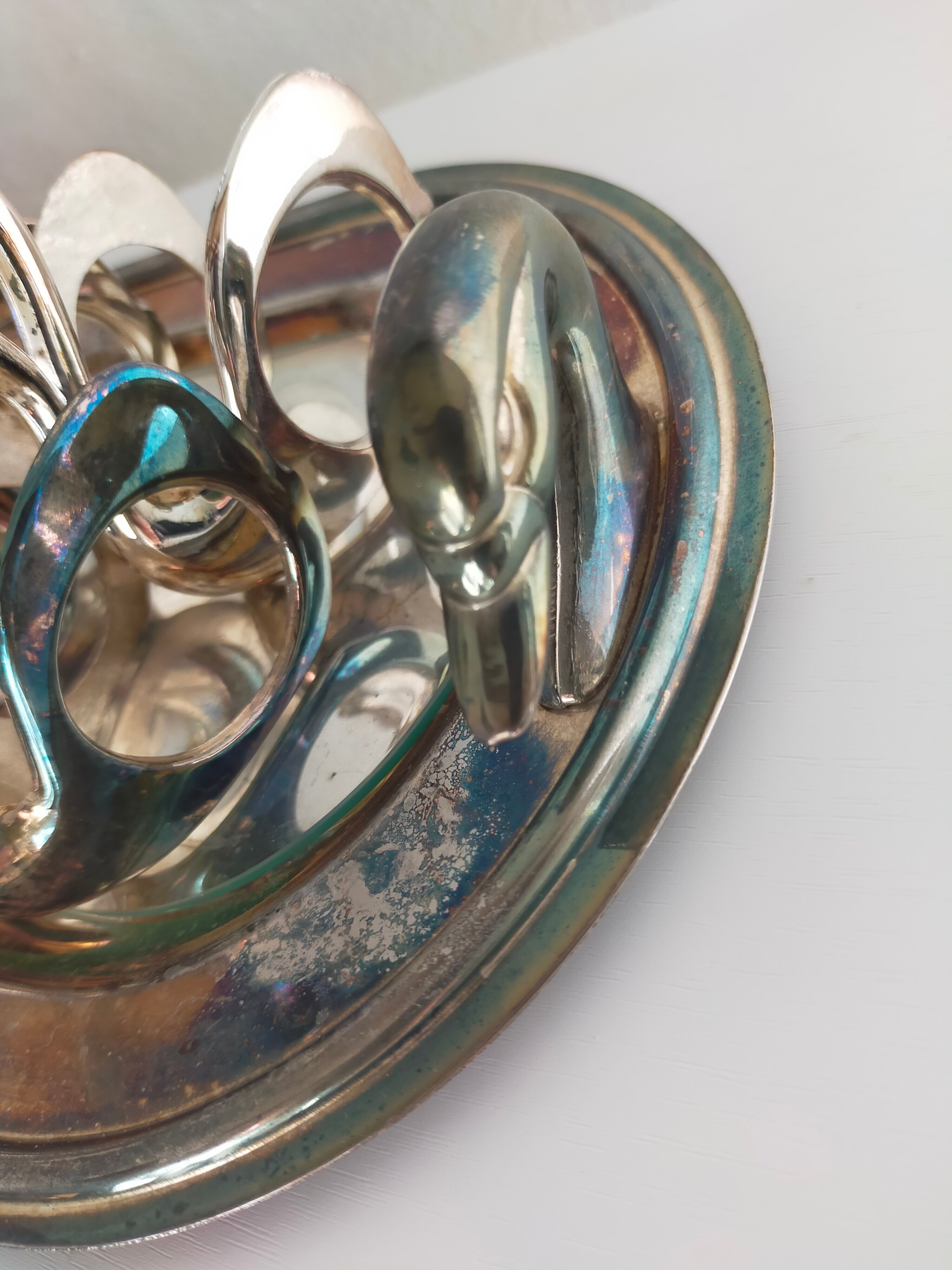 Silver metal foie gras set