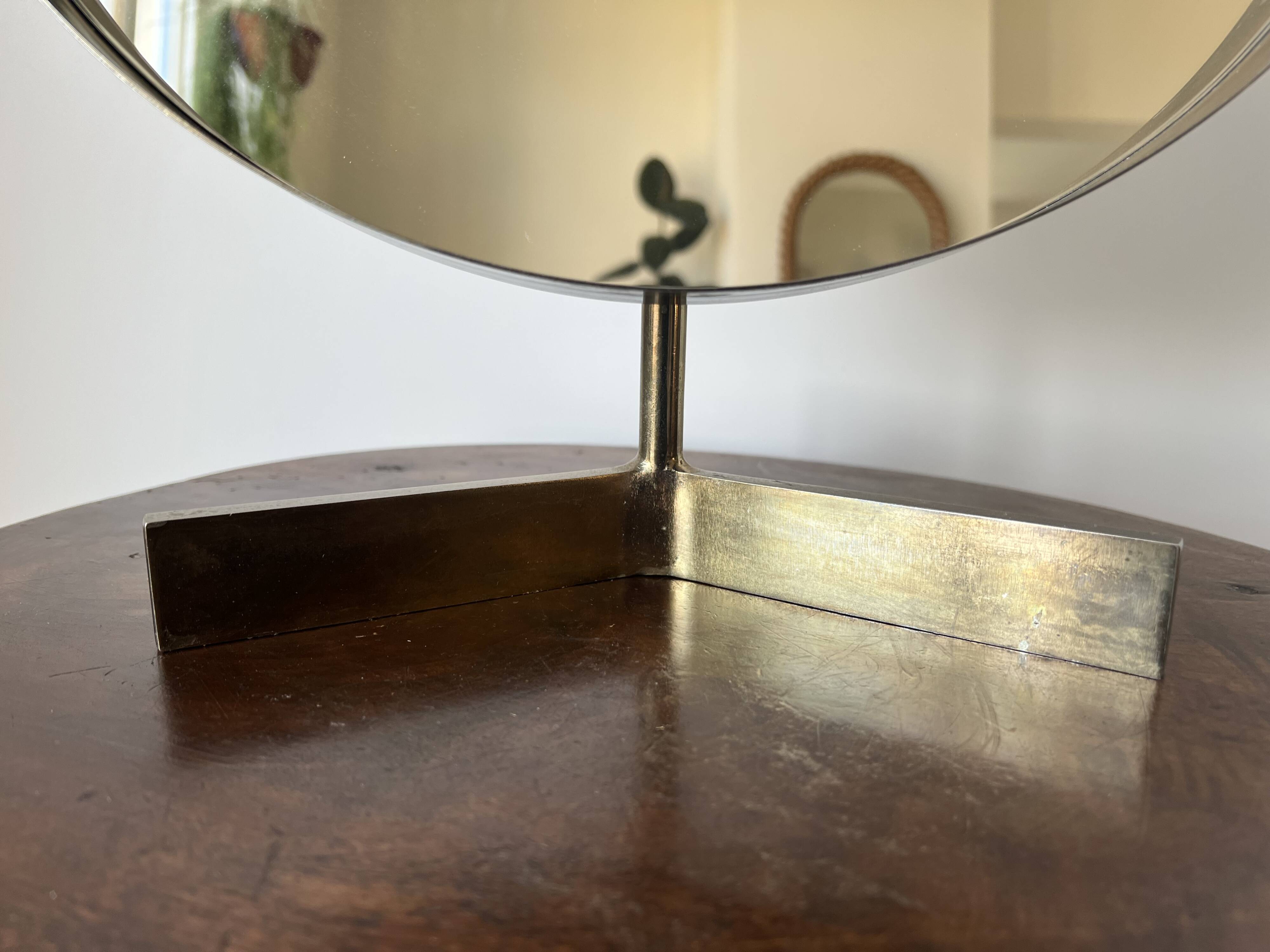 Mid century brass mirror by Durlston Designs, England 1960s