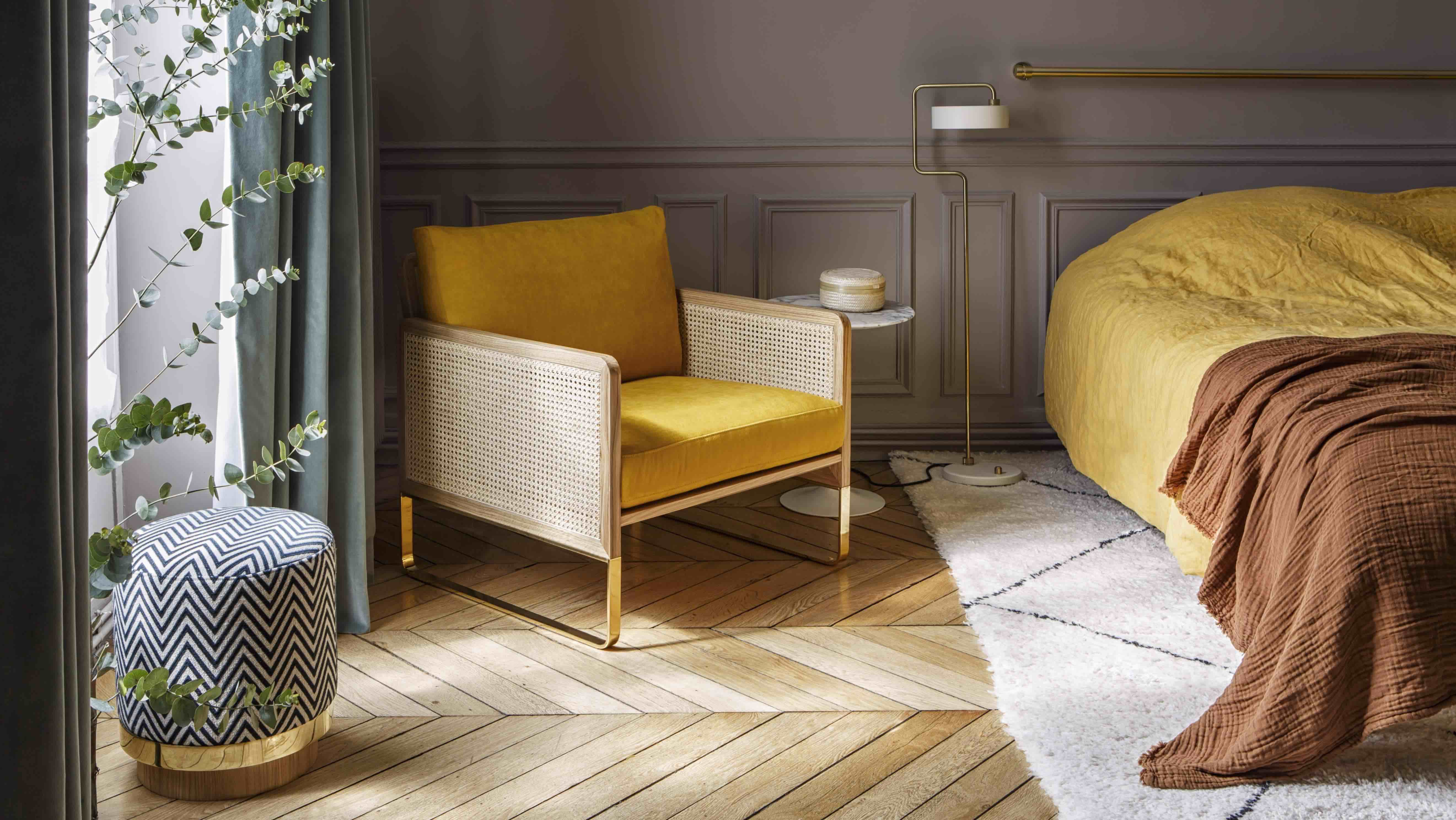 Cannage armchair Navy Blue