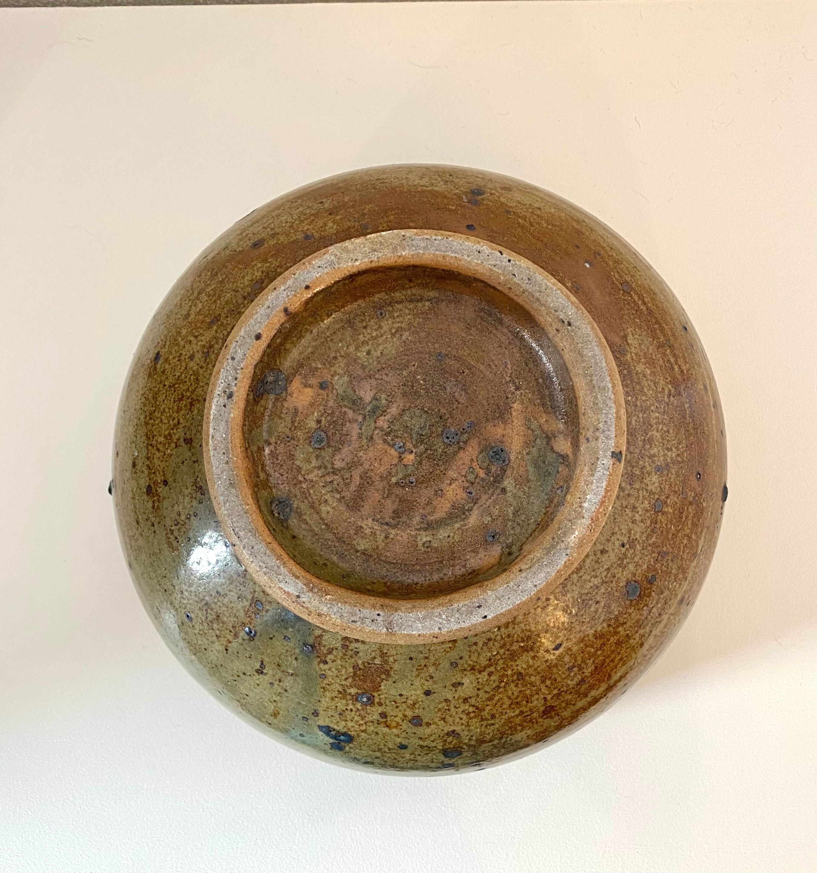 Pyrite sandstone bowl