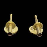 Paire d’appliques murales anciennes en laiton doré – style classique