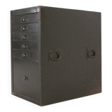 Forest green metal Military filing Cabinet or Chest of Drawers, 1956