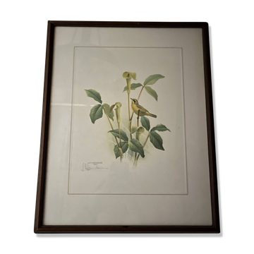 Painting of a signed engraving