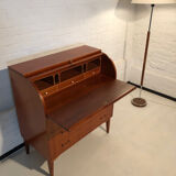 Scandinavian cylinder desk / secretary by Egon Ostergaard circa 1960