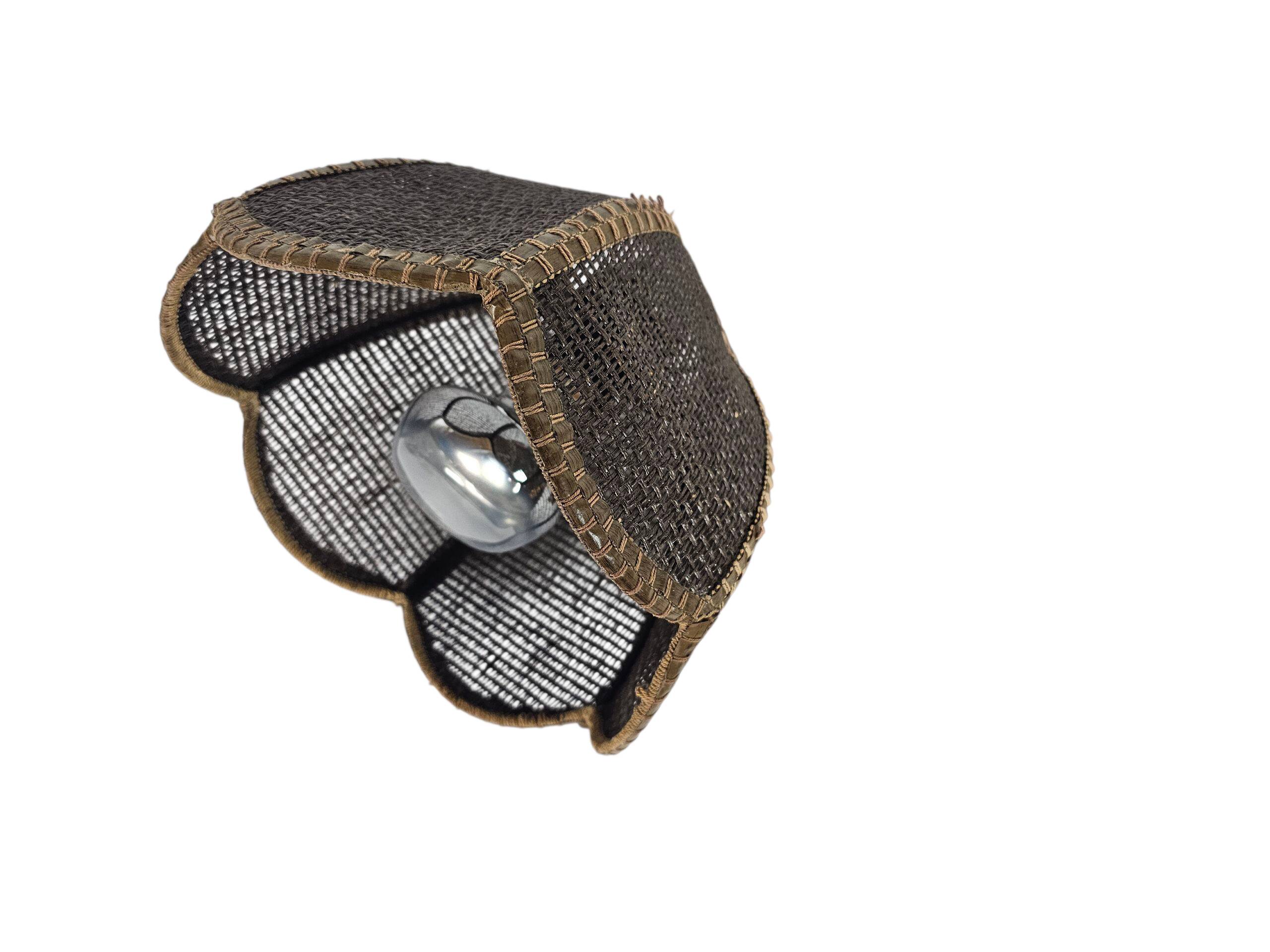 Schaarlamp - Harmonicalamp - teak - wandlamp - 60's