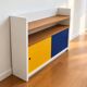 Vintage bookshelf from the 1960s.
