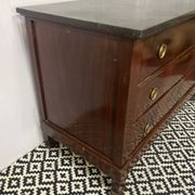 Empire chest of drawers, early 19th century period in mahogany veneer