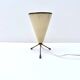 Conical tripod lamp in metal, Italy 1950