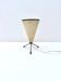 Lampe conique tripode en métal, Italie 1950