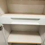 Bathroom cabinet in white metal 1960