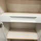 Bathroom cabinet in white metal 1960