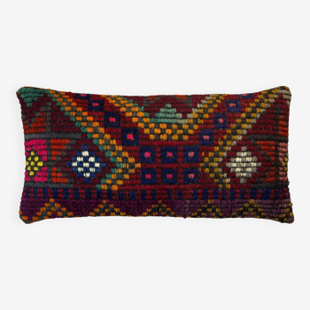 Housse de coussin Kilim turque vintage, 30 x 60 cm