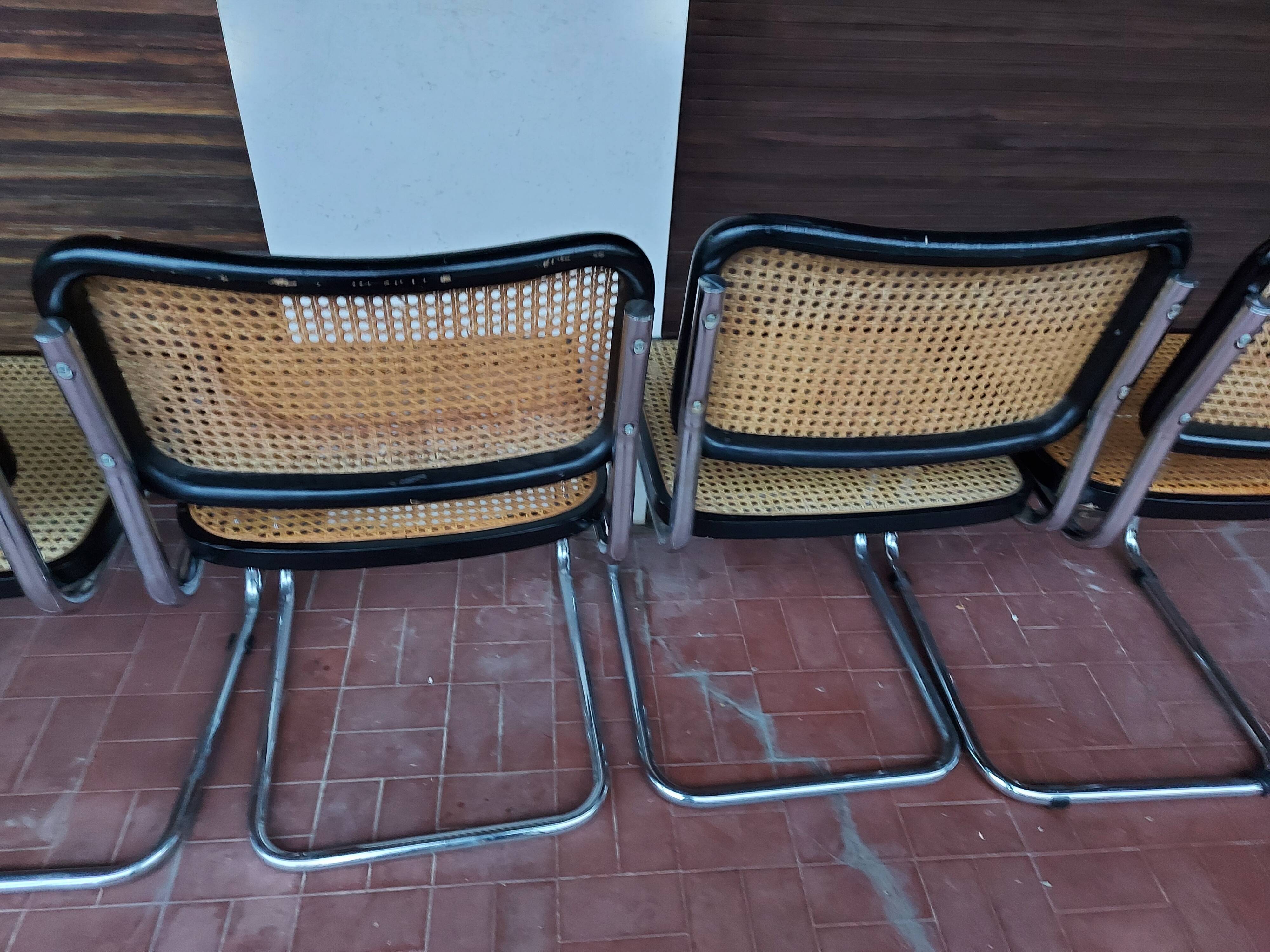 Set of 5 chairs Marcel Breuer B32