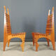 Chaises de salle à manger 'Calcar' postmodernes par Benoit Lange, années 1990.
