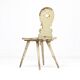Rustic Painted Primitive Farmhouse Wabi Sabi Folk Art Mountain Chair