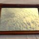 Vintage rectangular mirror in bamboo and rattan from the 60s/70s.