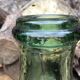 Dame-jeanne en verre soufflé couleur vert  15 litres