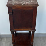 Bedside table/occasional table early 20th century wood and marble