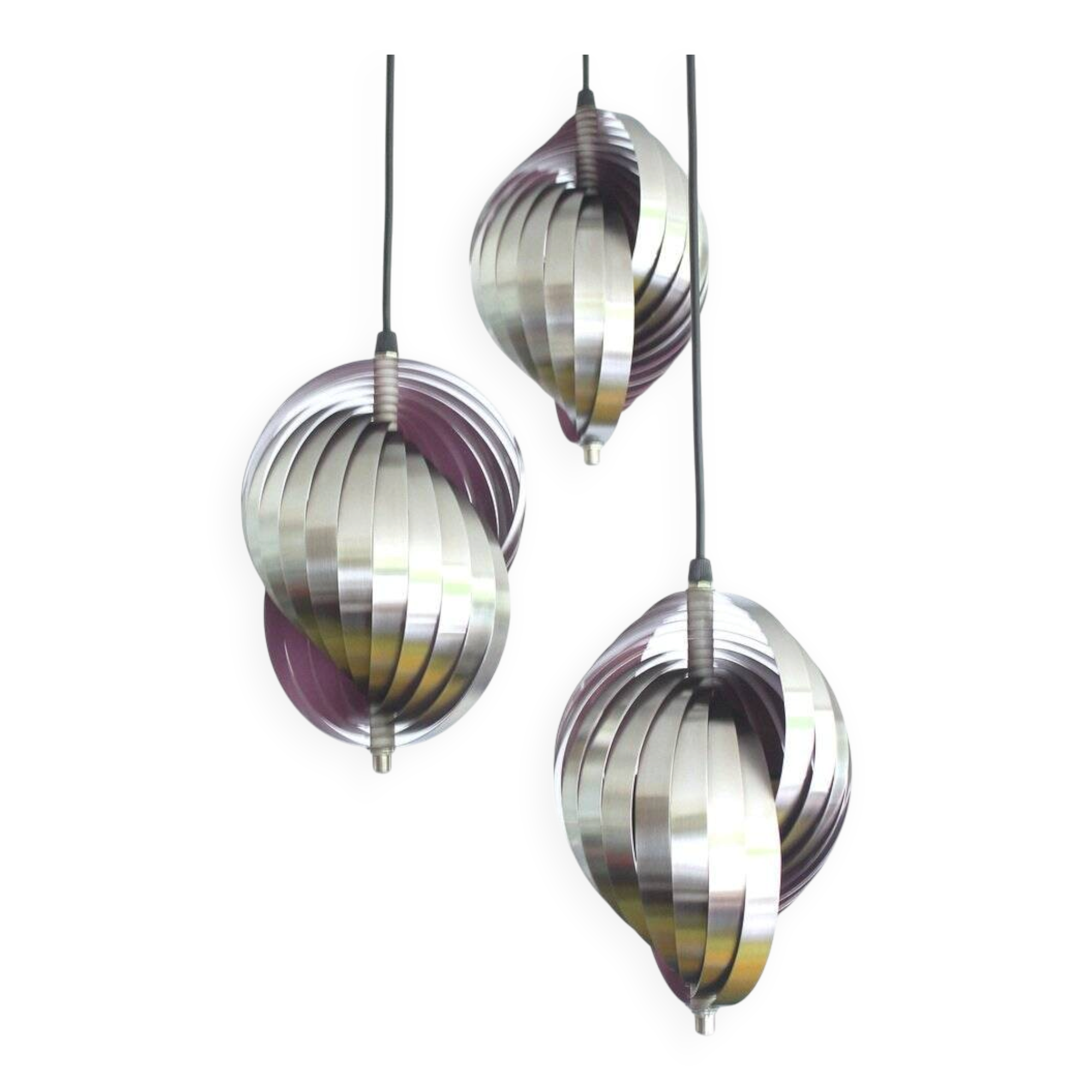 Vintage Space Age pendant light from Lyfa, 1970s