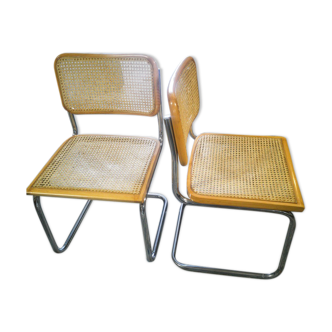 Paire de chaises Marcel Breuer B32