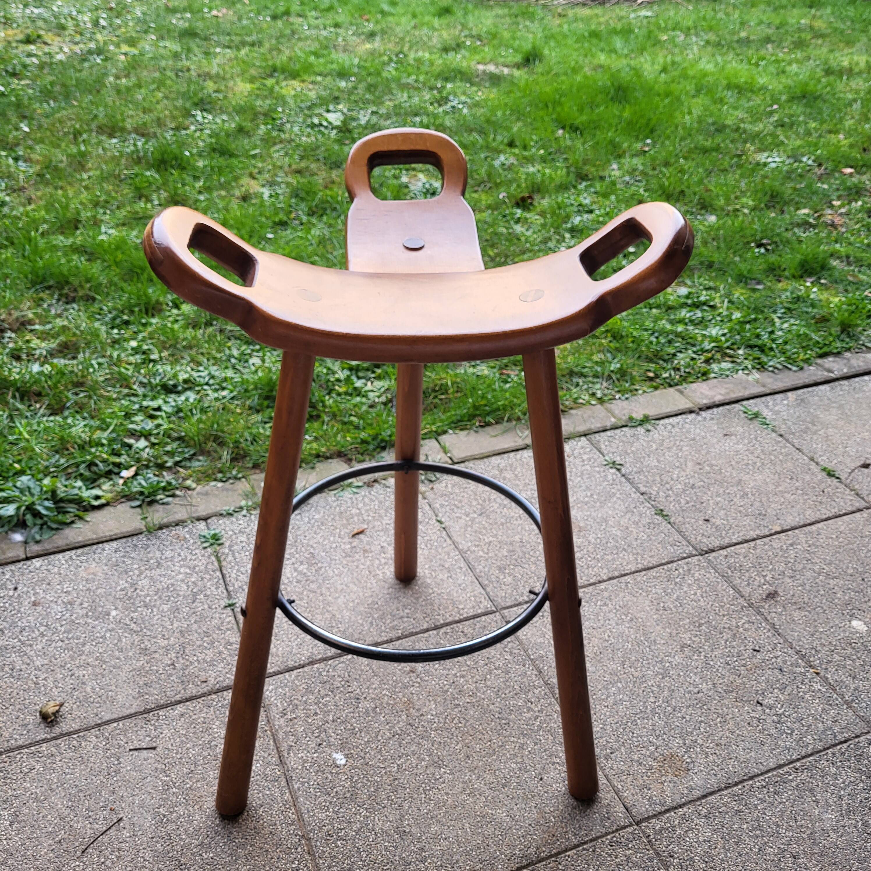 Bar stool, brutalist, Carl Malmsten