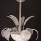 Luxury Barovier & Toso Chandelier, Murano Pulegoso Glass, 1950s