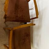 Paire de fauteuils accoudoirs vintage