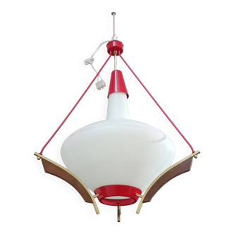 Scandinavian pendant lamp spirit Holm Sorensen 1960s
