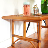 Table basse en rotin