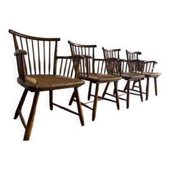 Set of 4 vintage bar chairs 'arno lambrecht wks7'