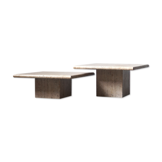 Table basse travertin modulable
