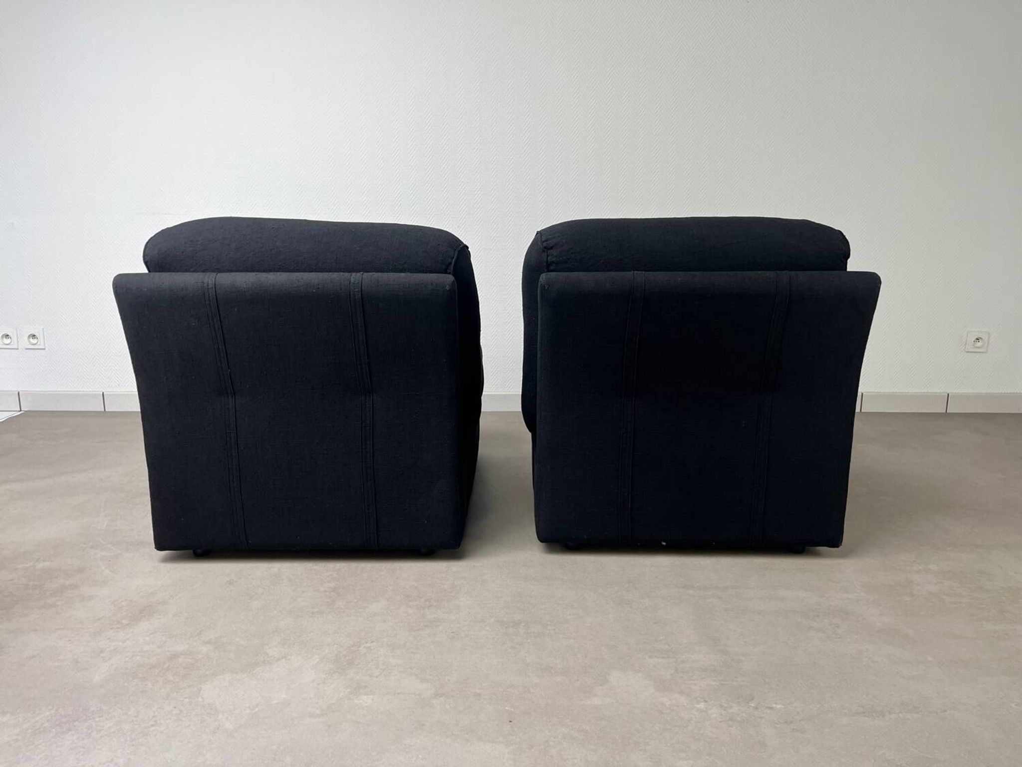 2 Ligne Roset armchairs from the 1970s.