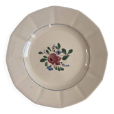 Presentation plate Sarreguemines and Digoin hand-painted