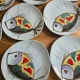 Assiettes plates Mid Century