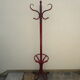 Portemanteau perroquet rouge ancien