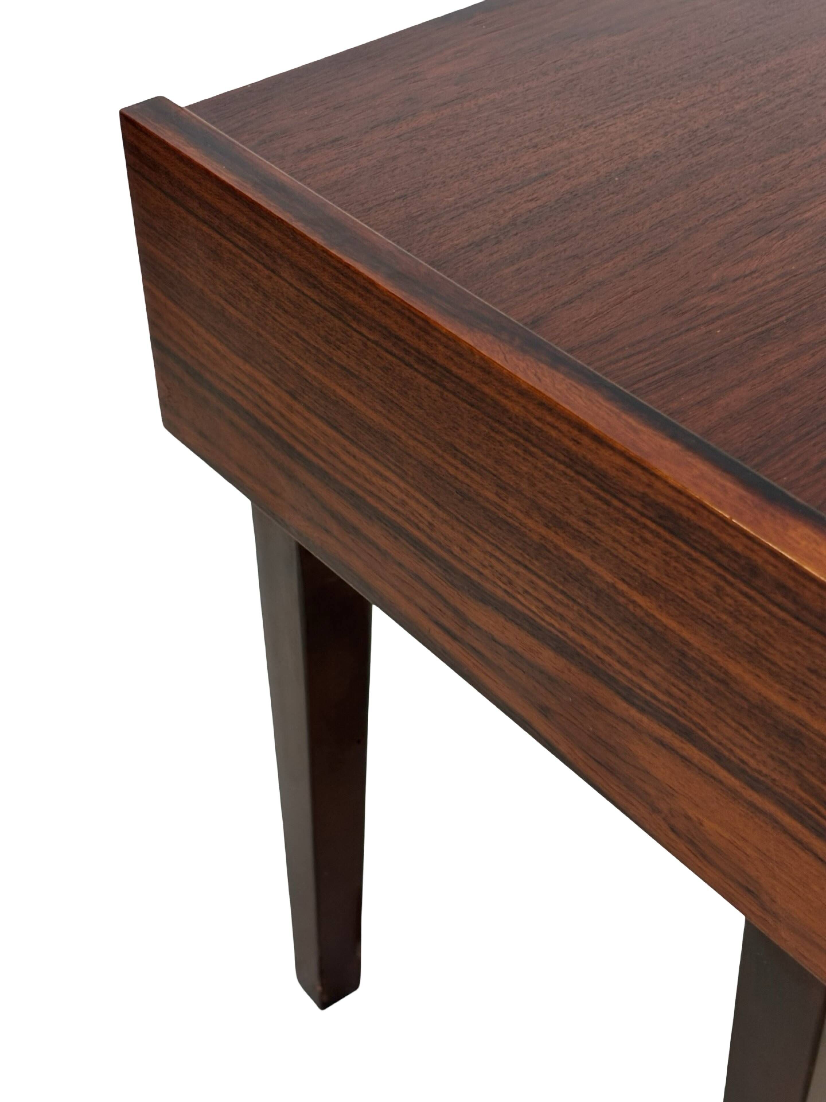 Commode vintage danoise en palissandre et laiton