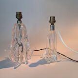 Pair of crystal lamps, France 1940/1950.