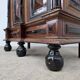 Beautiful 17th-century Dutch cabinet in rosewood and ebony marquetry.