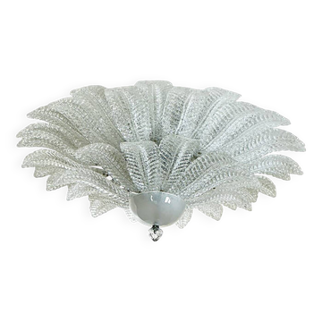 Venetian Leaves Flush Mount in Glass by Simoeng