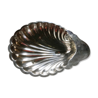 Dish scallops in silver metal