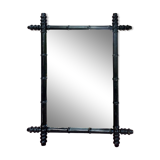 Antique carved wooden mirror
