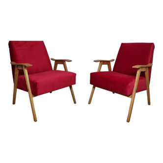 Paire de fauteuils by Tatra Nabytok