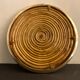 Round rattan and brass underside, 1960