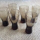 Series of 6 glasses