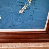 Map of the world Air France vintage Jean Massé 1970